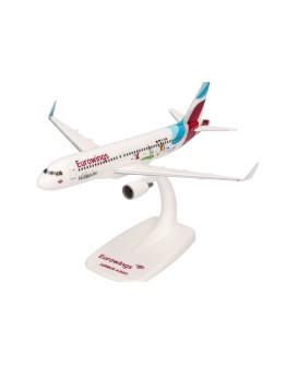 HERPA 1/200 SCALE PLASTIC SNAP FIT MODEL - 614122 - Eurowings Airbus A320 "Salzburger Land Livery"