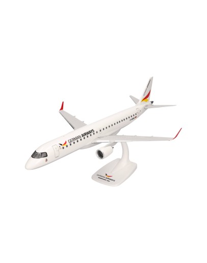 HERPA 1/100 SCALE PLASTIC SNAP FIT MODEL - 614214 - German Airways Embraer E-190