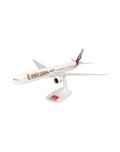 HERPA 1/200 SCALE PLASTIC SNAP FIT MODEL - 614306 - Emirates Boeing 777-300ER