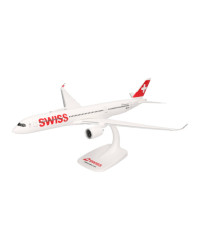 HERPA 1/200 SCALE PLASTIC SNAP FIT MODEL - 614627 - Swiss International Airlines Airbus A350-900