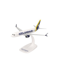 HERPA 1/200 SCALE PLASTIC SNAP FIT MODEL - 614641 - Icelandair Boeing 737 Max 8