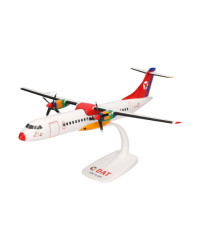 HERPA 1/100 SCALE PLASTIC SNAP FIT MODEL - 614740 - DAT Danish Air Transport ATR-72-200