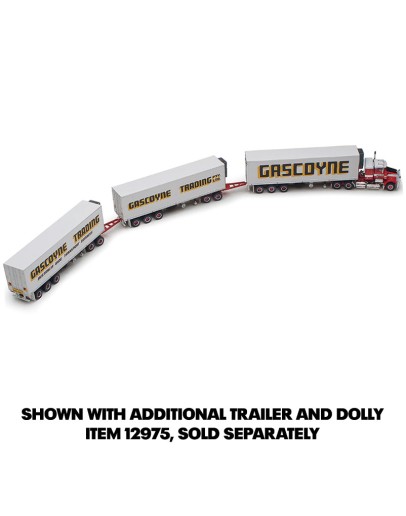 HIGHWAY REPLICAS 1/64 DIE-CAST TRUCK - HR12025 + HR12975 - Gascoyne Freight Road Train + Extra Trailer and Dolly