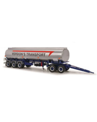 HIGHWAY REPLICAS 1/64 DIE-CAST TRUCK - HR12959 - Verdon's Transport - Tanker Trailer with Dolly