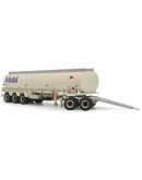 HIGHWAY REPLICAS 1/64 DIE-CAST TRUCK - HR12028 + 12972 - Mobile Tanker Raod Train + Extra Trailer & Dolly