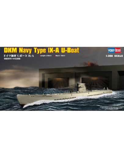 HOBBY BOSS 1/350 SCALE MODEL SUBMARINE KIT - 83506 - DKM Navy Type IX-A U-Boat