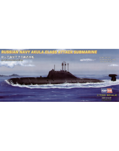 HOBBY BOSS 1/700 SCALE MODEL SUBMARINE KIT - 87005 - Russian Navy Akula Class Attack Submarine
