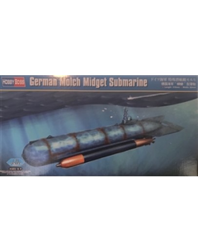 HOBBY BOSS 1/35 SCALE MILITARY SUBMARINE MODEL KIT - 80170 - GERMAN "MULCH" MIDGET SUBMARINE