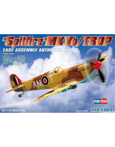 HOBBY BOSS 1/72 SCALE MODEL AIRCRAFT KIT - 80213 - SPITFIRE MK VB TROP HB80213