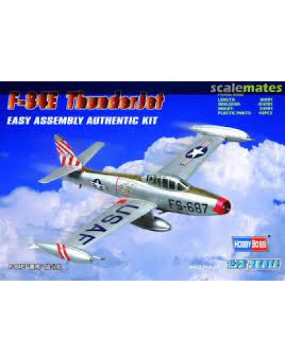 HOBBY BOSS 1/72 SCALE MODEL AIRCRAFT KIT - 80246 - F84E- THUNDERJET HB80246