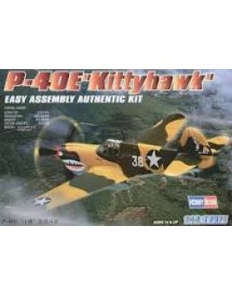 HOBBY BOSS 1/72 SCALE MODEL AIRCRAFT KIT - 80250 - P-40E KITTYHAWK HB80250