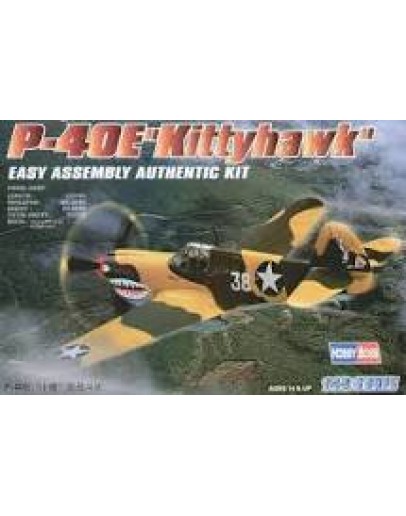 HOBBY BOSS 1/72 SCALE MODEL AIRCRAFT KIT - 80250 - P-40E KITTYHAWK HB80250