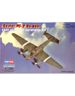 HOBBY BOSS 1/72 SCALE MODEL AIRCRAFT KIT - 80296- Soviet PE-2 Bomber