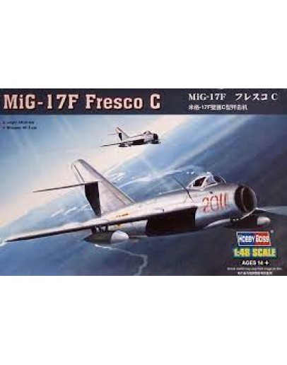 HOBBY BOSS 1/48 SCALE MODEL AIRCRAFT KIT - 80334 MIG-17F FRESCO C HB80334