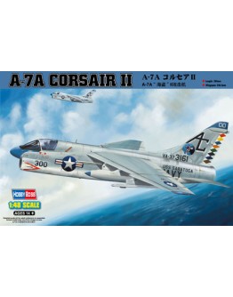 HOBBY BOSS 1/48 SCALE MODEL AIRCRAFT KIT - 80342 - A-7A Corsair II