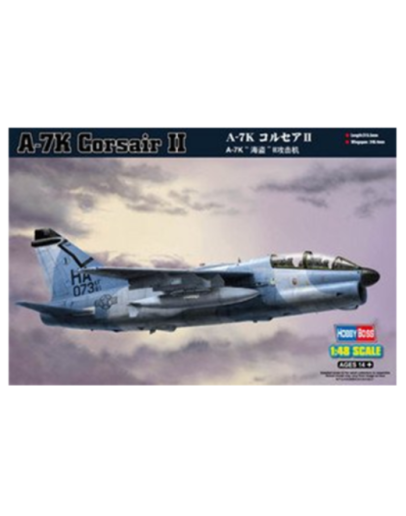 HOBBY BOSS 1/48 SCALE MODEL AIRCRAFT KIT - 80347 - A-7K Corsair II