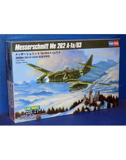 HOBBY BOSS 1/48 SCALE MODEL AIRCRAFT KIT - 80371 - GERMAN WW II MESSERSCHMITT ME 262 A-1A/U3 - HB80371