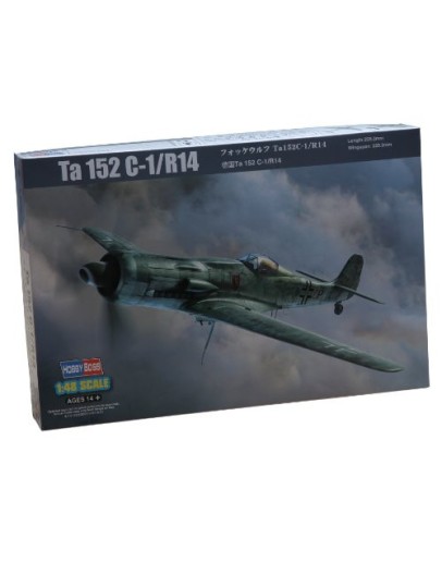 HOBBY BOSS 1/48 SCALE MODEL AIRCRAFT KIT - 81703 - FOCKE WULF TA 152 C 1/R14 FIGHTER