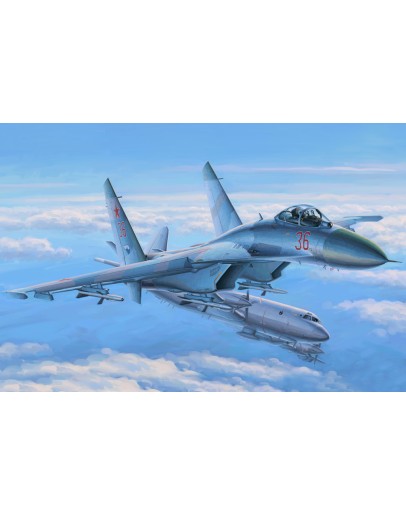 HOBBY BOSS 1/48 SCALE MODEL AIRCRAFT KIT - 81712 - Su-27 Flanker Early