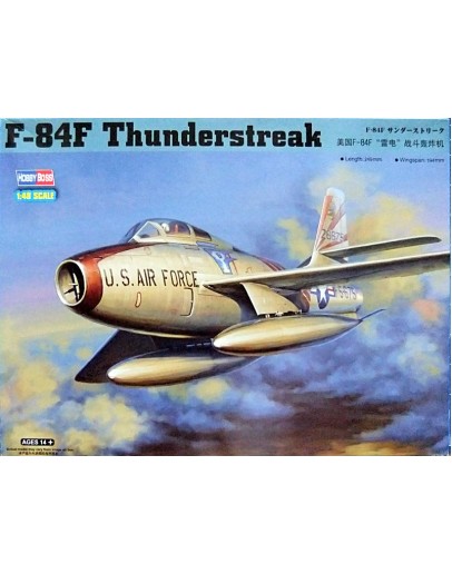 HOBBY BOSS 1/48 SCALE MODEL AIRCRAFT KIT - 81726 - REPUBLIC F-84F THUNDERSTREAK