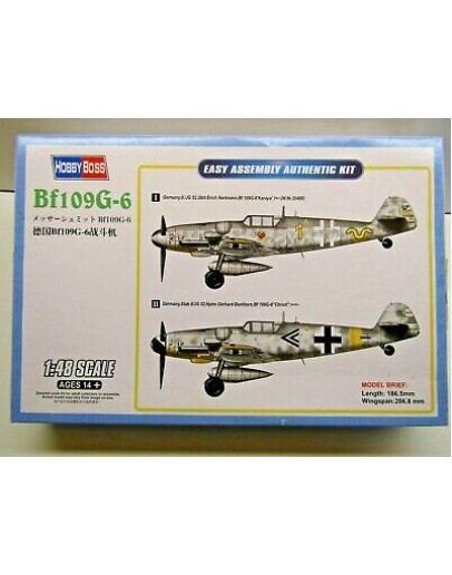 HOBBY BOSS 1/48 SCALE MODEL AIRCRAFT KIT - 81751 - MESSERSCHMITT BF109G-6 HB81751