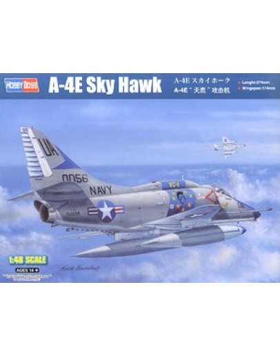 HOBBY BOSS 1/48 SCALE MODEL AIRCRAFT KIT - 81764 - DOUGLAS A-4E SKYHAWK HB81764