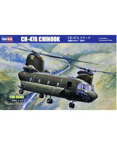 HOBBY BOSS 1/48 SCALE MODEL AIRCRAFT KIT - 81772 - BOEING CH-47A CHINOOK HELICOPTOR HB81772