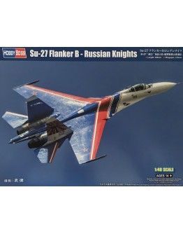 HOBBY BOSS 1/48 SCALE MODEL AIRCRAFT KIT - 81776 - SU-27 FLANKER B-RUSSIAN KNIGHTS  HB81776