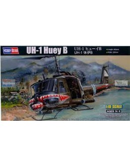 HOBBY BOSS 1/18 SCALE MODEL AIRCRAFT KIT - 81806 - UH-1 HUEY B HB81806