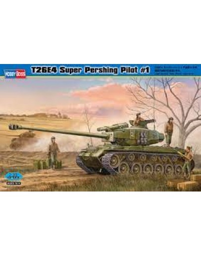 HOBBY BOSS 1/35 SCALE MILITARY MODEL KIT - 82426 - T26E4 SUPER PERSHING PILOT #1 HB82426