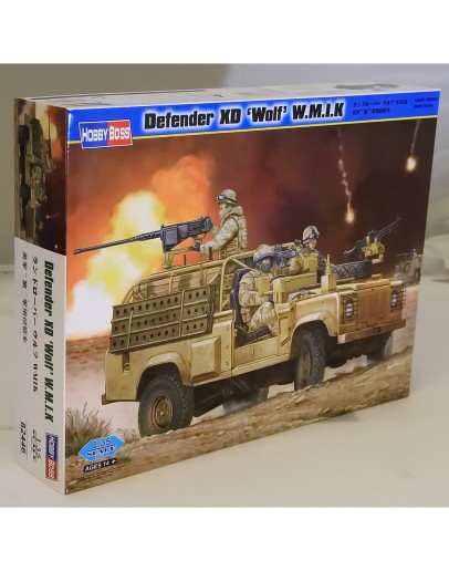 HOBBY BOSS 1/35 SCALE MILITARY MODEL KIT - 82446 - LANDROVER DEFENDER XD 'WOLF' HB82446