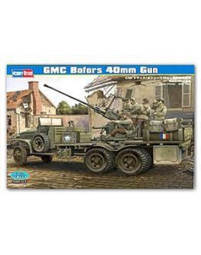 HOBBY BOSS 1/35 SCALE MILITARY MODEL KIT - 82459 - GMC BOFORS 40MM GUN HB82459