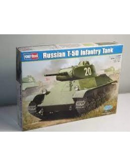 HOBBY BOSS 1/35 SCALE MILITARY MODEL KIT - 83827 - RUSSIAN T-50 INFANTRY TANK HB83827
