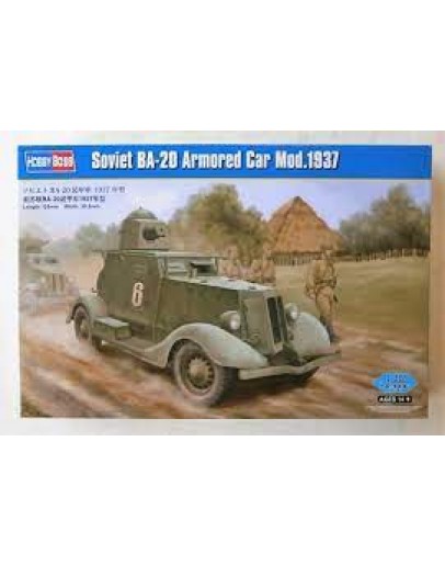 HOBBY BOSS 1/35 SCALE MILITARY MODEL KIT - 83882 - SOVIET BA-20 ARMORED CAR MOD.1937 HB83882