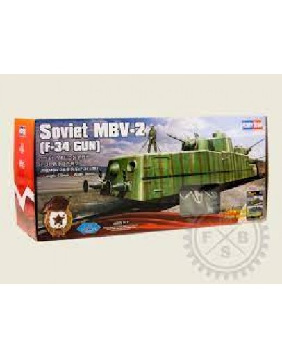 HOBBY BOSS 1/35 SCALE MILITARY MODEL KIT - 85515 - (PRE BUILT) SOVIET MBV-2 (F-34 GUN) HB85515