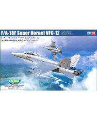 HOBBY BOSS 1/48 SCALE MODEL AIRCRAFT KIT - 85819 - F-18F SUPER HORNET VFC-12 - HB85819