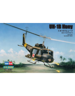 HOBBY BOSS 1/72 SCALE MODEL AIRCRAFT KIT - 87228 - UH-1B Huey