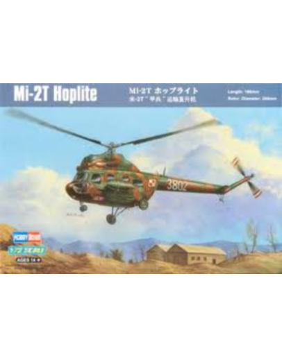 HOBBY BOSS 1/72 SCALE MODEL AIRCRAFT KIT - 87241 - Mi-2T Hoplite