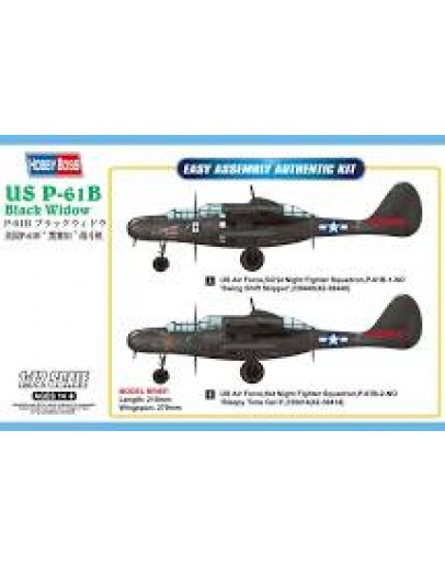 HOBBY BOSS 1/72 SCALE MODEL AIRCRAFT KIT - 87262 - US P-61B BLACK WIDOW HB87262