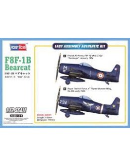 HOBBY BOSS 1/72 SCALE MODEL AIRCRAFT KIT - 87268 - F8F-1B Bearcat