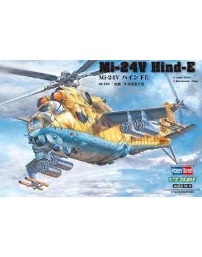 HOBBY BOSS 1/72 SCALE AIRCRAFT  MODEL KIT - 87220 MI-24V HIND-E HB87220