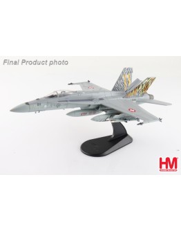 HOBBYMASTER 1/72 SCALE DIE-CAST AIRCRAFT MODEL - 3597 - F/A-18C "SWISS AF 2003 TIGER MEET"