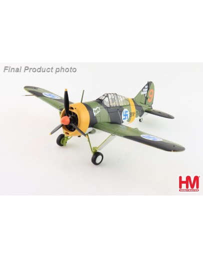 HOBBYMASTER 1/48 SCALE DIE-CAST  AIRCRAFT MODEL - 7013 - BREWSTER MODEL 239 'BUFFALO' FINNISH AIR FORCE MARCH 1944 HMA7013