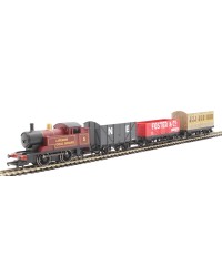 HORNBY RAILROAD OO SCALE TRAIN PACK - R30035 - 0-4-0 STEAM TANK & 3 WAGONS