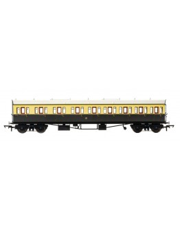 HORNBY OO SCALE CARRIAGE - R4874 GWR Collett 57' Bow Ended 9 Compartment Non-corridor Composite Coach #6360