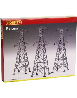 HORNBY OO ACCESSORIES - R530 - ELECTRICITY PYLONS [3 OFF] - HRR530