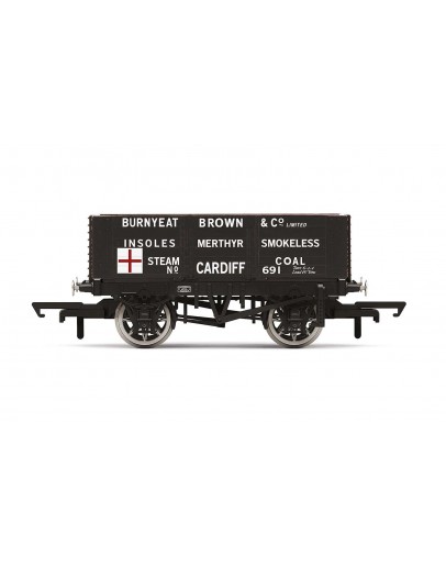 HORNBY OO SCALE Wagon - R60025 - 'Burnyeat Brown & CO LTD' - 6 Plank Wagon
