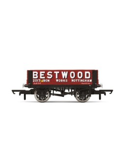 HORNBY OO SCALE Wagon - R60094 - BESTWOOD IRON WORKS, NOTTINGHAM #2018 - 4 Plank Wagon [RED]