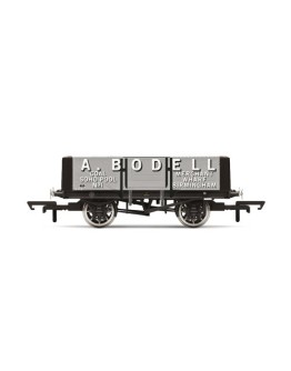 HORNBY OO SCALE Wagon - R60095 - A. BODELL COAL MERCHANT, BIRMINGHAM # 1 - 5 Plank Wagon [GREY]