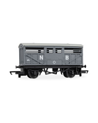 HORNBY RAILROAD OO SCALE WAGON - R60349 - NB CATTLE VAN - GREY  HRR60349